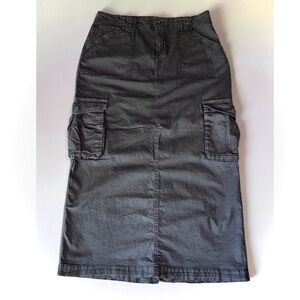 Garage Cotton Cargo Maxi Pencil Skirt Warm Grey Faded Women’s Size Medium